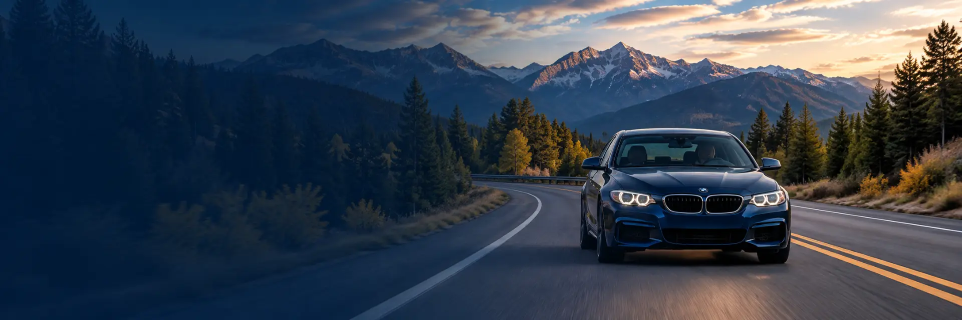 BMW on a Colorado mountain highway